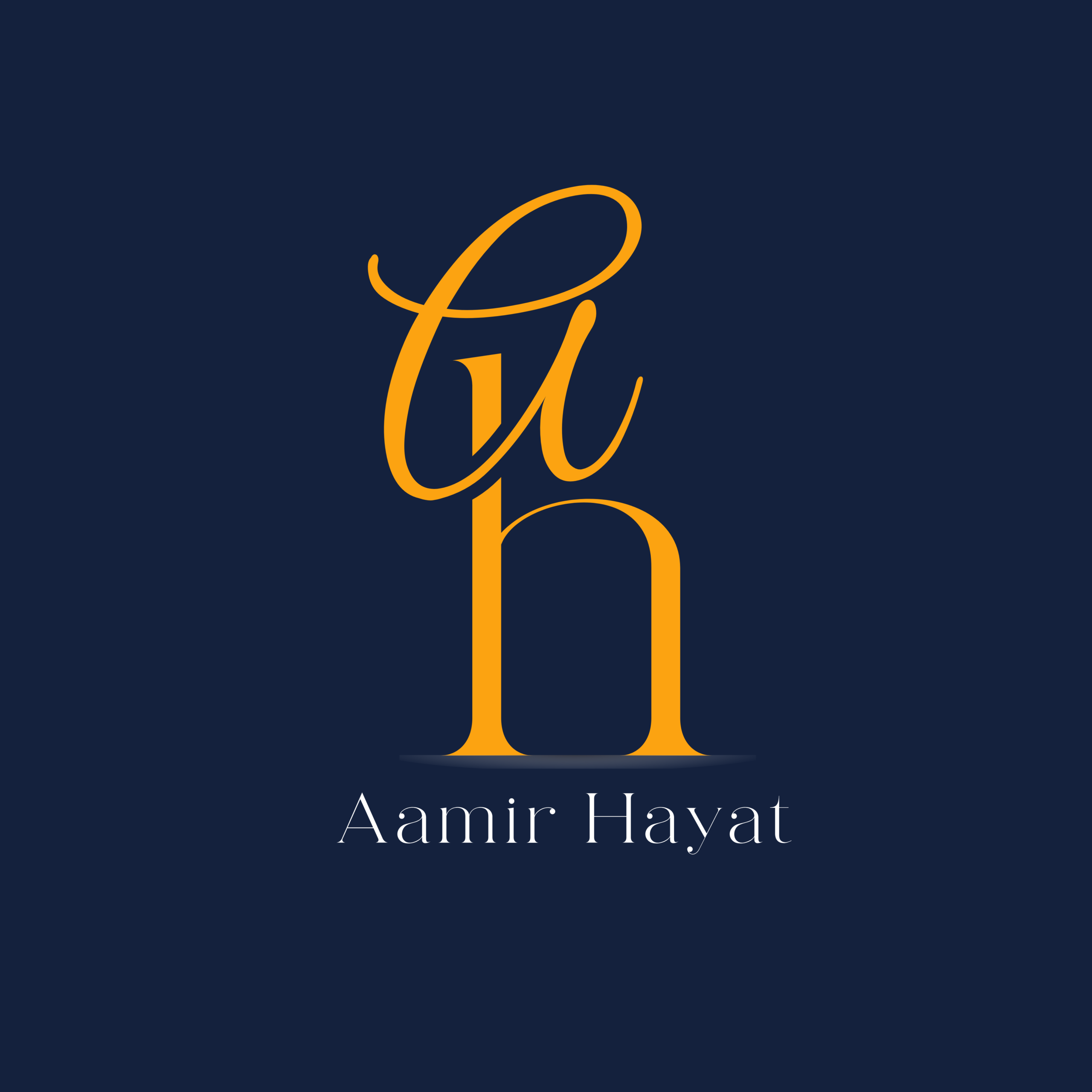 blue modern personal logo